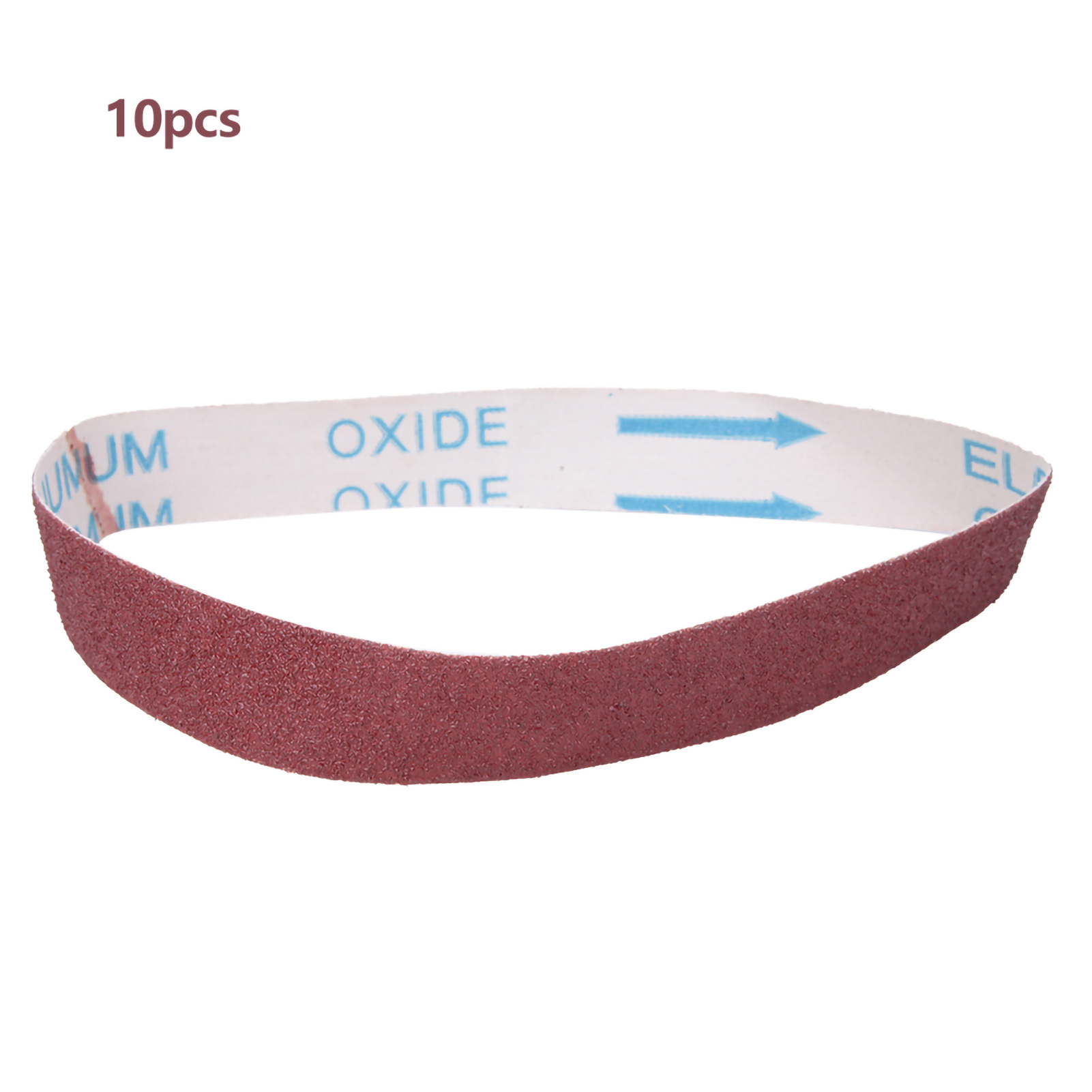 10-teiliges Aluminiumoxid-schleifband, 528 X 30 Mm, Körnung 120, Für Holz- Und Metallschleifer