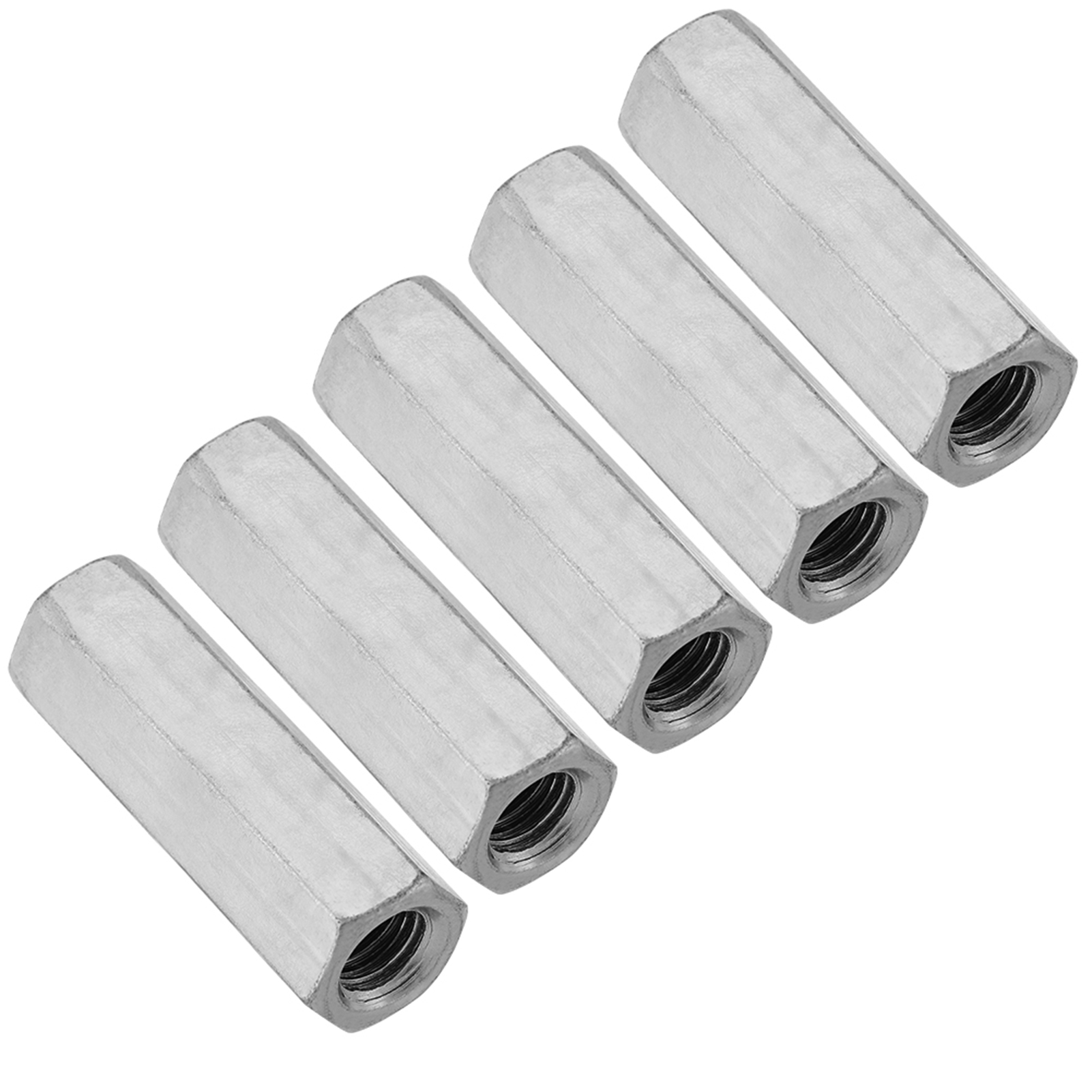 M12x50 Sechskant-verlängerungsmuttern - Packung Mit 5 Gewinde-sechskant-distanzstücken, Hochbelastbare Befestigungselemente