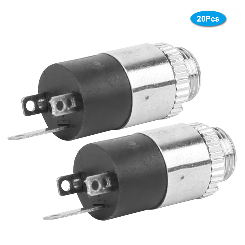 3,5-mm-stereo-audio-/video-kopfhörerbuchse (weiblich) Mit Schraubmutter Pj-392, 20er-packung Für Kabelreparaturen In Eigenregie