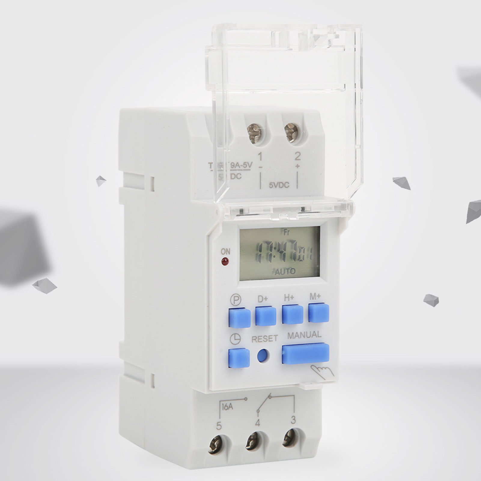5v Dc 16a Wochenzeitschaltuhr Mit Lcd-anzeige, Countdown-funktion, Ein-/ausschalter Und Austauschbarer Batterie