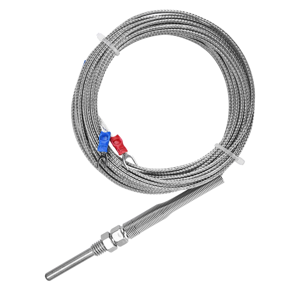 Thermoelement Typ K, M8-gewinde, 30 Mm Drahtsonde, Temperatur 0-400 °c (5 Meter)