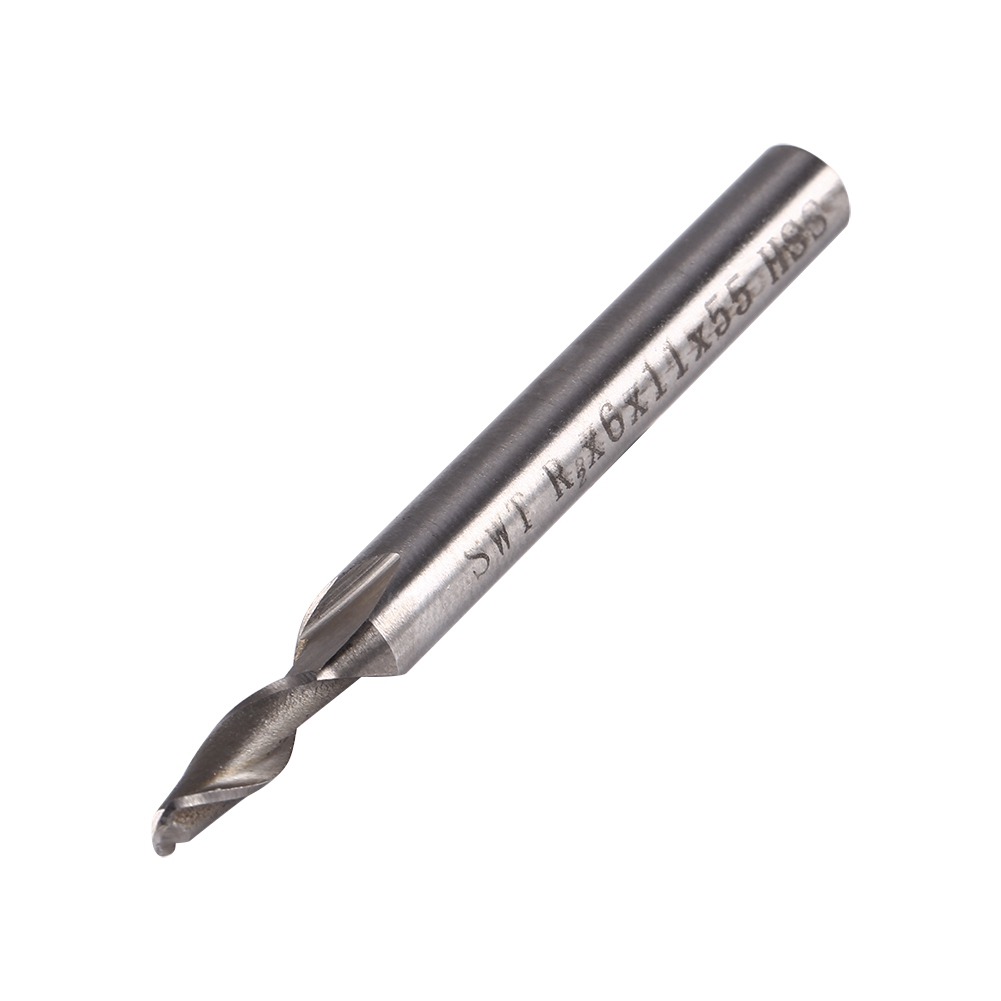 Hss-kugelkopffräser 6 Mm Mit 2-schneidigem Schaft, Cnc-fräswerkzeug Für Oberfräse, Drehbank, Fräsbohrer