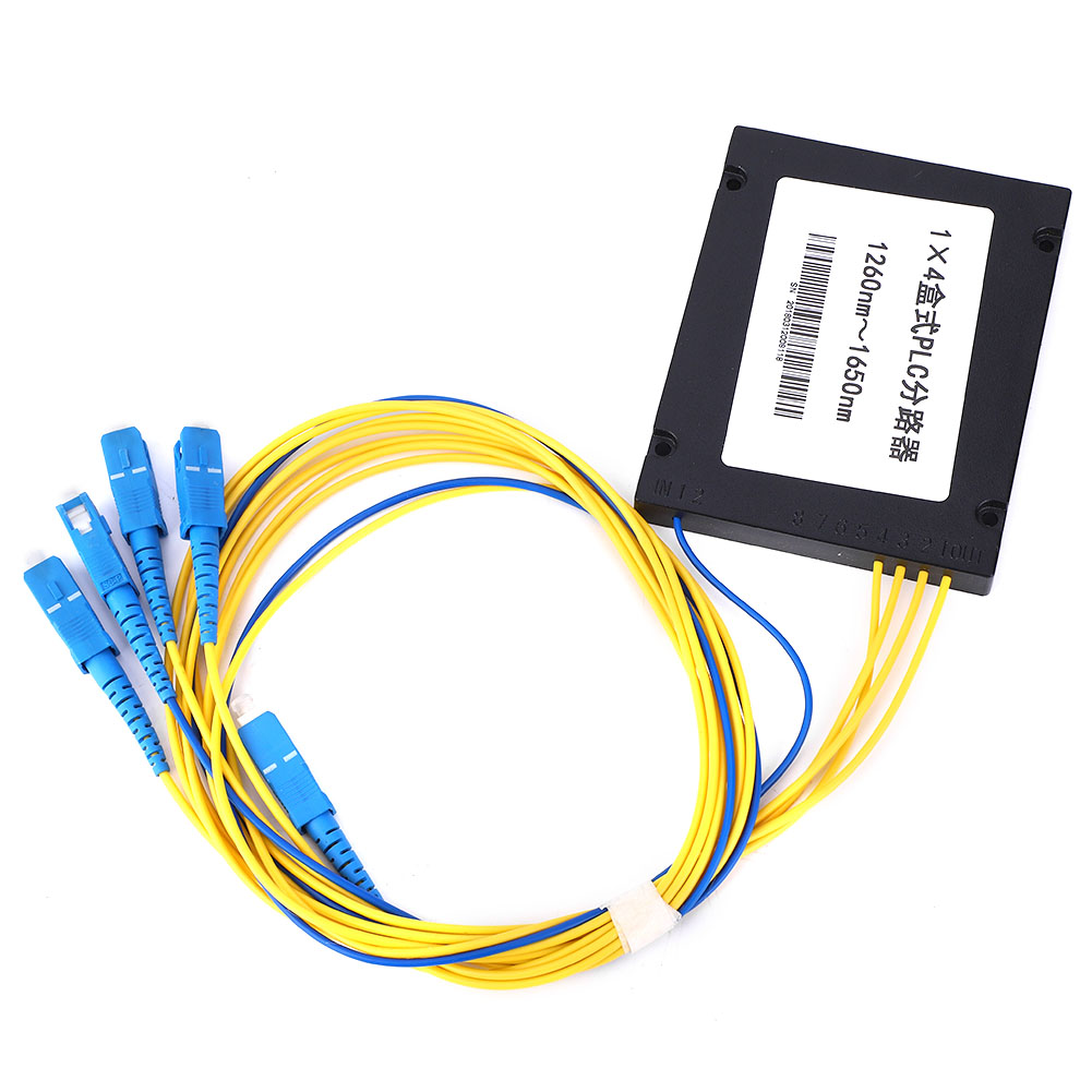 Packung Mit 1x4 Plc-glasfasersteckern, Singlemode, Geringe Einfügedämpfung, Sc/upc-schnittstelle, Für Heimverkabelung
