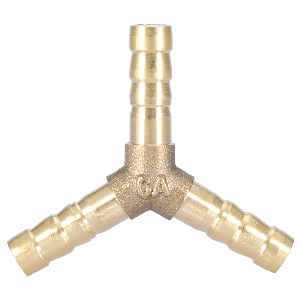 Dreiwege-y-verbinder Aus Messing Mit Widerhaken An Den Enden Für Luft-, Wasser- Und Gasschläuche, Außendurchmesser 6 Mm, 4er-packung