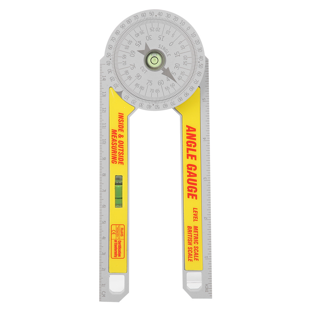 Universeller 360°-goniometer-winkelmesser, Innen- Und Außenwinkelmesser, Präzisionswinkel Für Heimwerker, Mit Metrischer Und Imperialer Skala