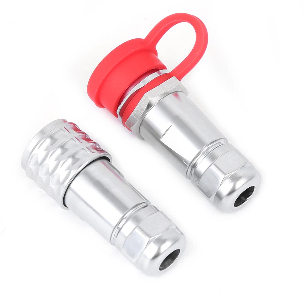 Sf12 4-poliger Wasserdichter Luftfahrtstecker, Stecker/buchse Zum Aufschrauben Ohne Gewinde, Schnappverschluss, 2er-packung, Für Elektrische Außenverkabelung