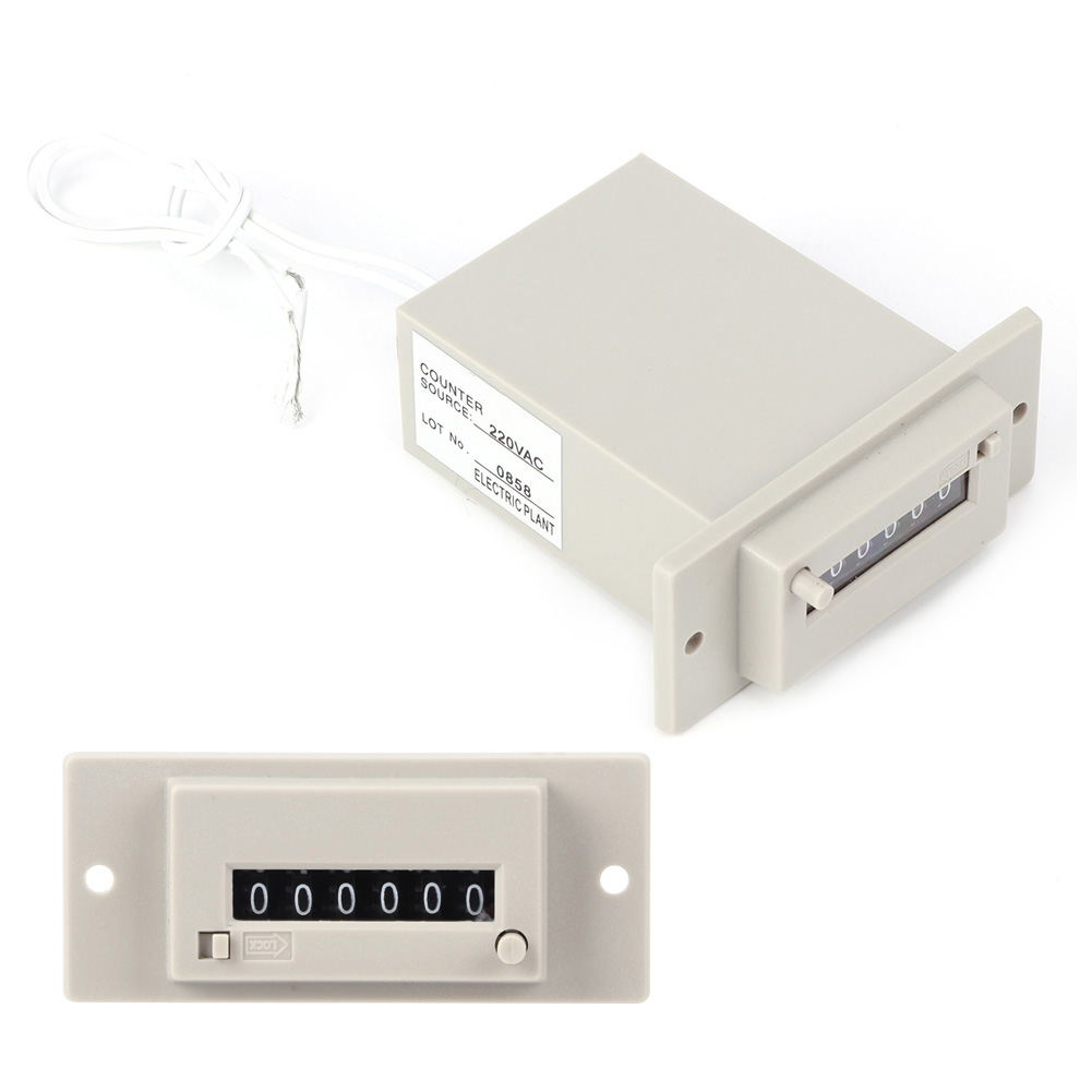 6-stelliger Digitalzähler Mit Elektromagnetischem Sensor, Impulsen Und Perforationen, Für Verpackungen, Led-anzeige, Präzise Zählung, Universelles Netzteil, Industrielle Anwendung.