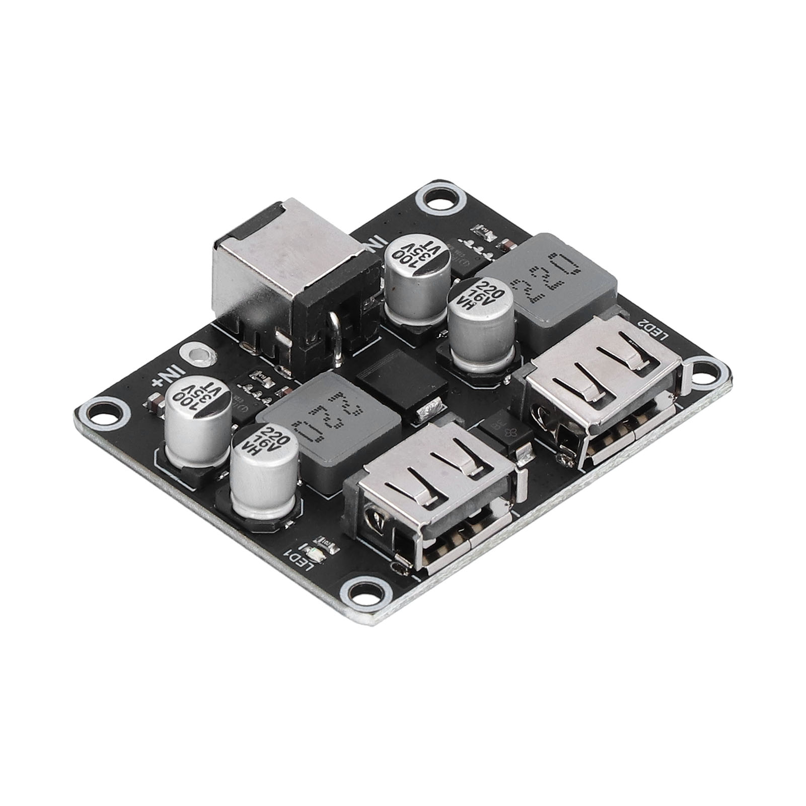 2-wege-dc-abwärtswandlermodul Für Qc2.0- Und Qc3.0-schnellladegeräte, Usb-ladekarte Für Mobiltelefone