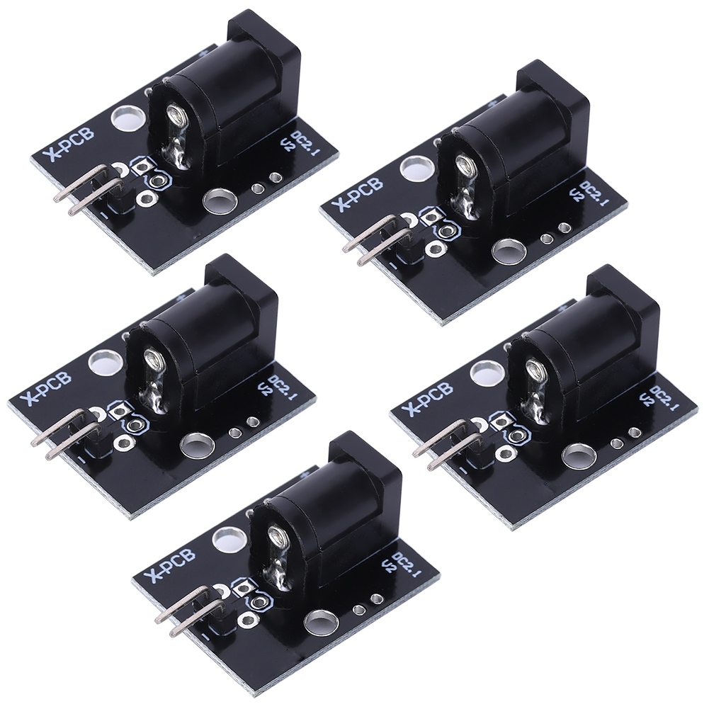 5-teiliger Dc2.1-pin-netzteil-schnittstellenkonverter-modulstecker Für Diy-elektronikblöcke