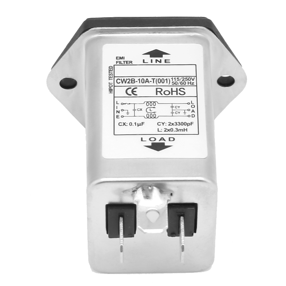 10a Cw2b-10a T Emv-filter Mit 2-in-1-sicherungshalter, Simple Safety 125/250v