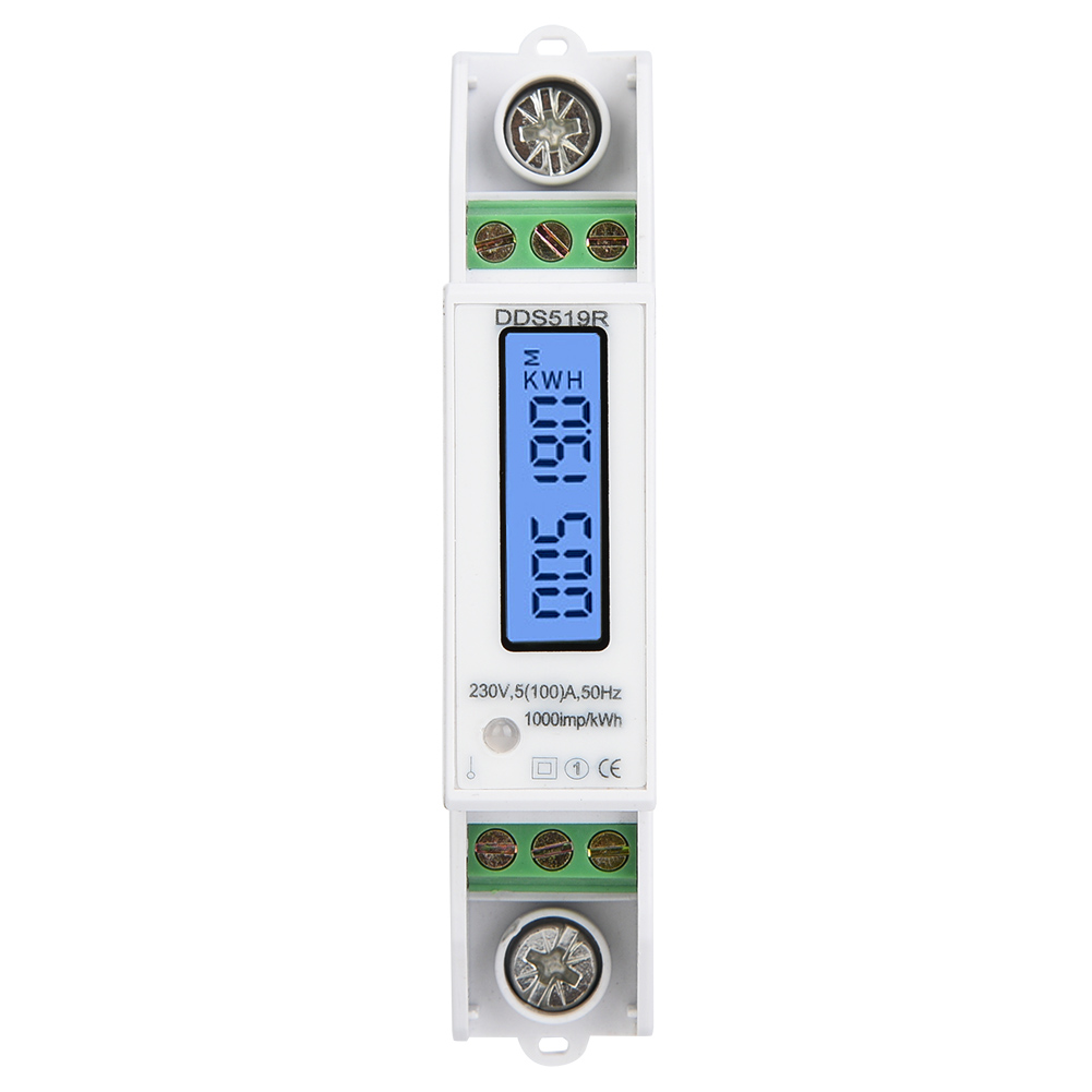 Dds519r Intelligenter Digitaler Energiezähler, Digitalanzeige, Einphasig 1p 230v, Messung Des Stromverbrauchs Im Haushalt
