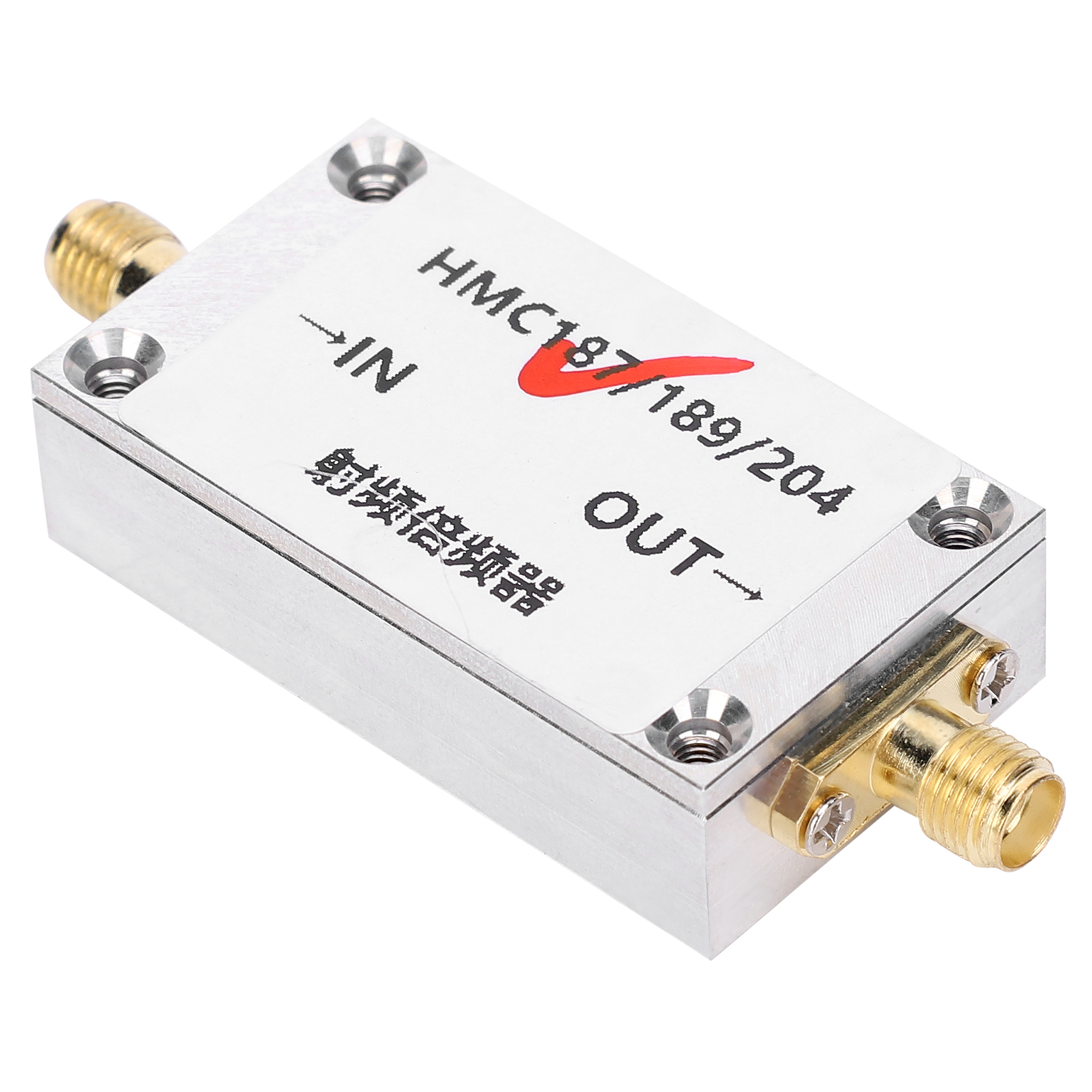 Hmc187 Frequenzvervielfacher Aus Aluminiumlegierung, Eingang 0,87-2 Ghz, Ausgang 1,7-4 Ghz, Hf-frequenzverdoppler, Kompaktes Elektronisches Bauteil.