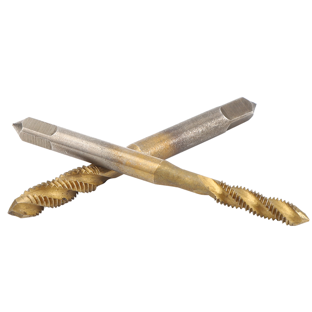 Satz Aus 2 Hochgeschwindigkeits-gewindebohrern Aus Kobaltstahl, Maschinenzubehör, Hochgeschwindigkeits-handwerkzeug.