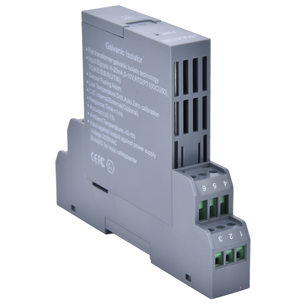 Glc Spannungs-strom-signalisolator-transmitter, 1 Eingang, 1 Ausgang, Steckbarer Stromverteiler, Dc 0-10v