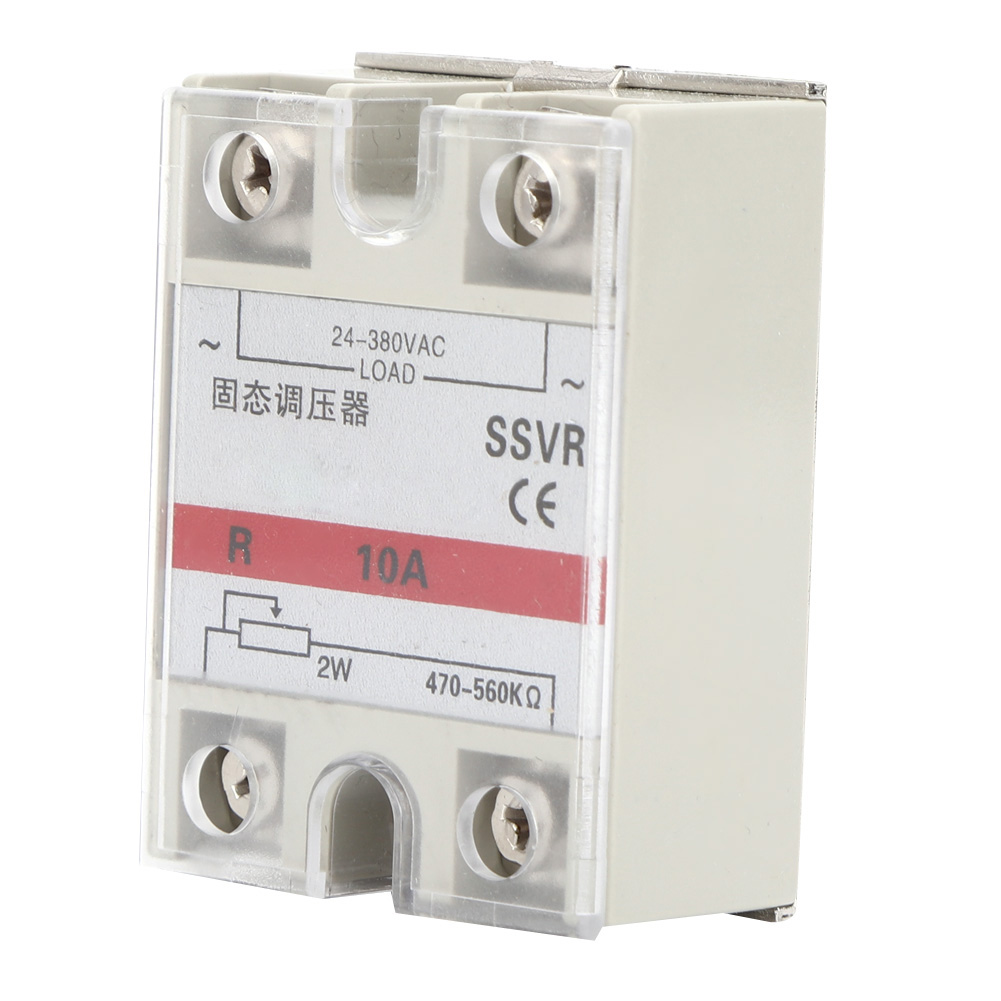 10a Niederfrequenz-ssvr-halbleiterspannungsregler, Gehäuse Aus Technischem Kunststoff, Robuster Elektronischer Stabilisator Für Industrielle Und Private Anwendungen.