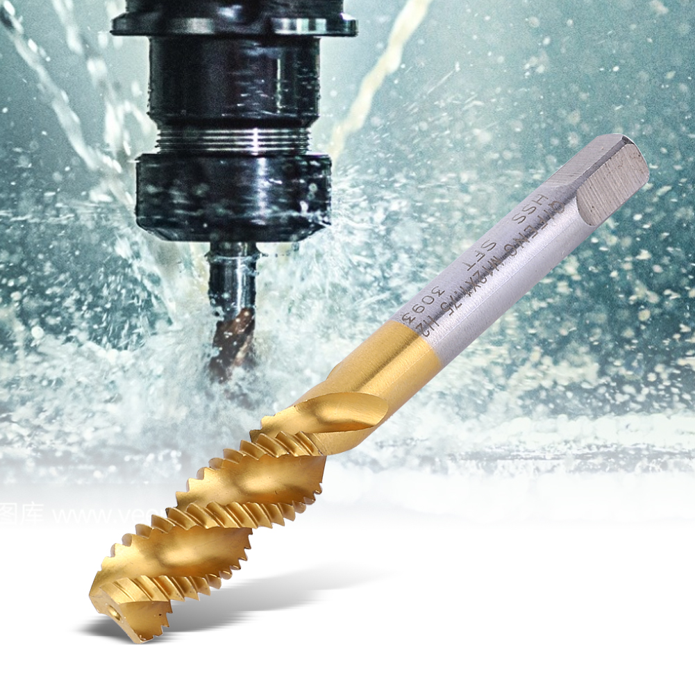 M12x1,75mm Gewindebohrer Aus Hss-stahl, Praktisches Schraubwerkzeug Zum Gewindeschneiden, Hohe Leistung, Hss-stahl, Für Profis Und Heimwerker.