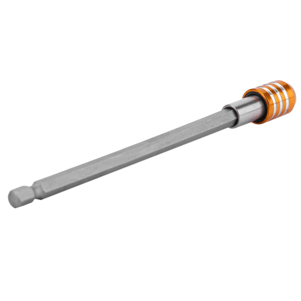 Schraubendreher-bithalter Aus Edelstahl, 1/4"-sechskantschaft, 150 Mm Verlängerung, Gelb, Schnellverschluss