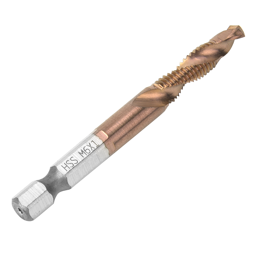 Hss 6,35 Mm Sechskantschaft-gewindebohrer, Kombigewindebohrer Für Interne Spanabfuhr (m6)