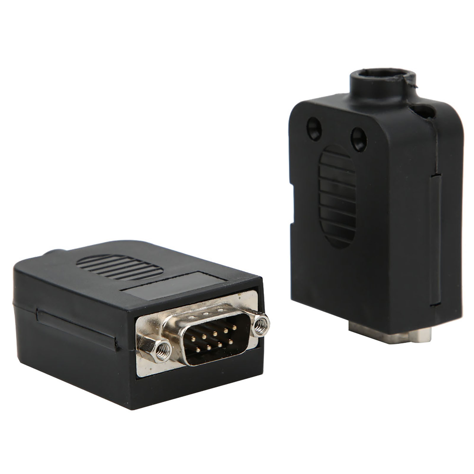 Db9 9-poliger Stecker Mit Schraubgewinde, Serieller Anschlussadapter Mit Gehäuse, 2er-packung