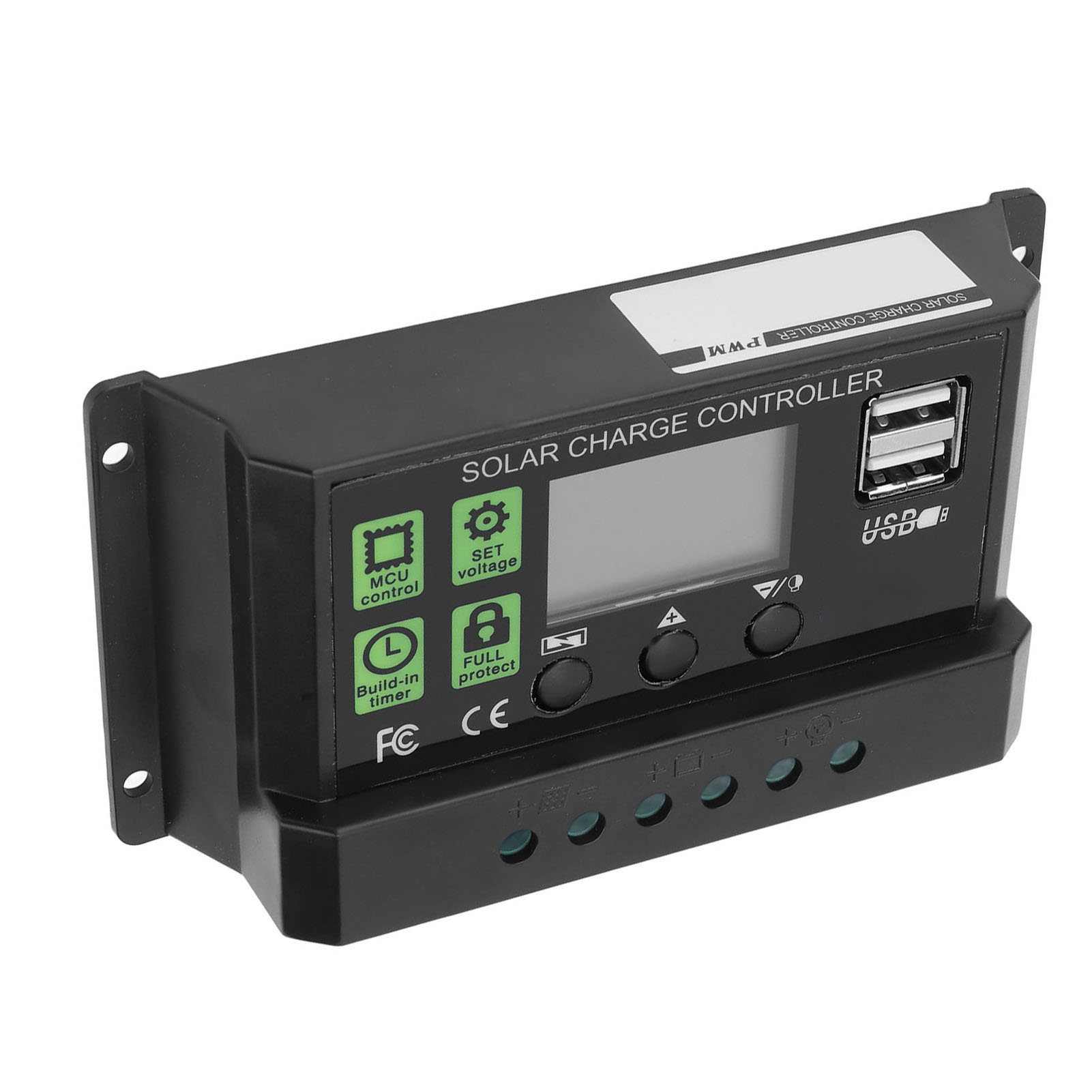 30a Pwm-solarladeregler Mit Digitalanzeige, Selbsttest Und Intelligentem Solarmodulregler