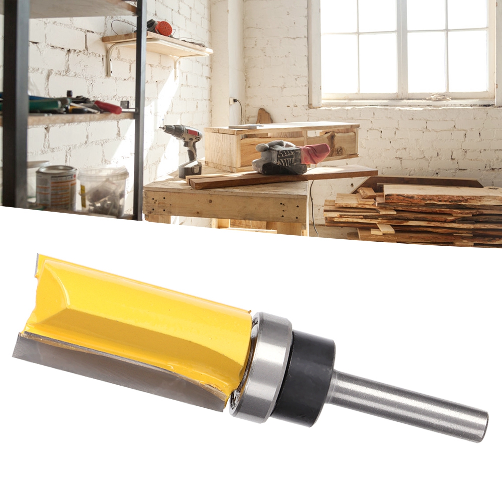 6x19x38mm Hartmetall-holzfräser, Gerader Bündiger Schnitt In Stahl, 1/4 Zoll Schaft, Holzfräswerkzeug, Planfräser Und Schneidfräser, Fräsblatt Für Die Holzbearbeitung.