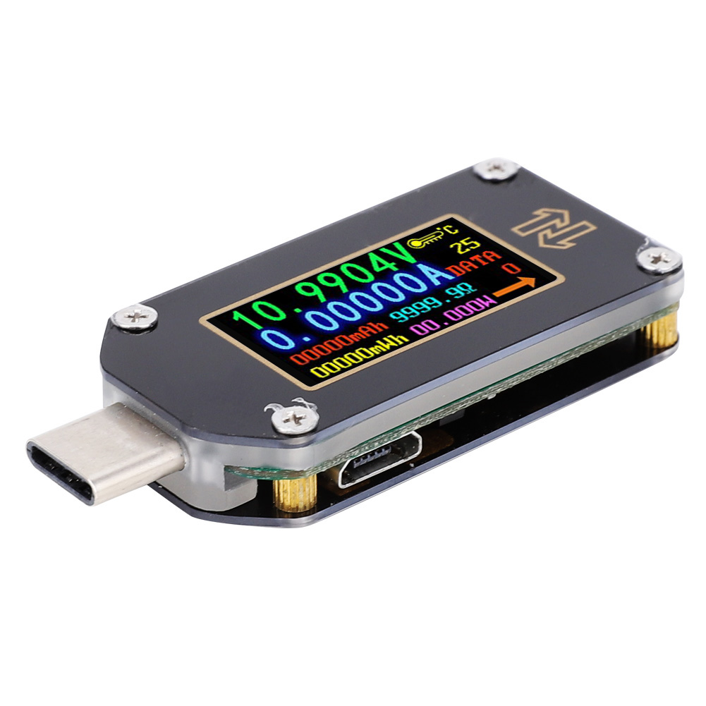 Usb-typ-c-tester Mit Digitalem Lcd-bildschirm, Voltmeter, Amperemeter, Leistungsmesser Und Multimeter Tc66