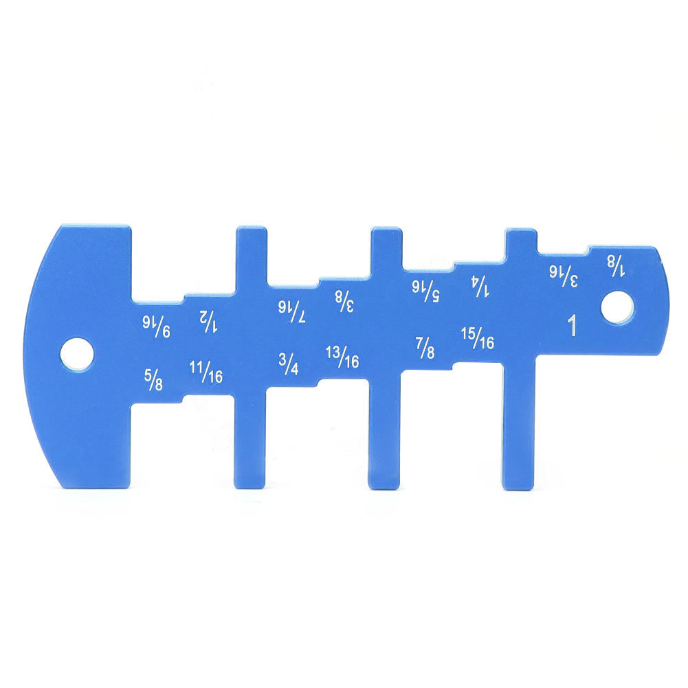 Tiefenanschlag Für Holzbearbeiter, Imperiales System, Heimwerkerwerkzeug Für Frästisch Und Säge, Blau