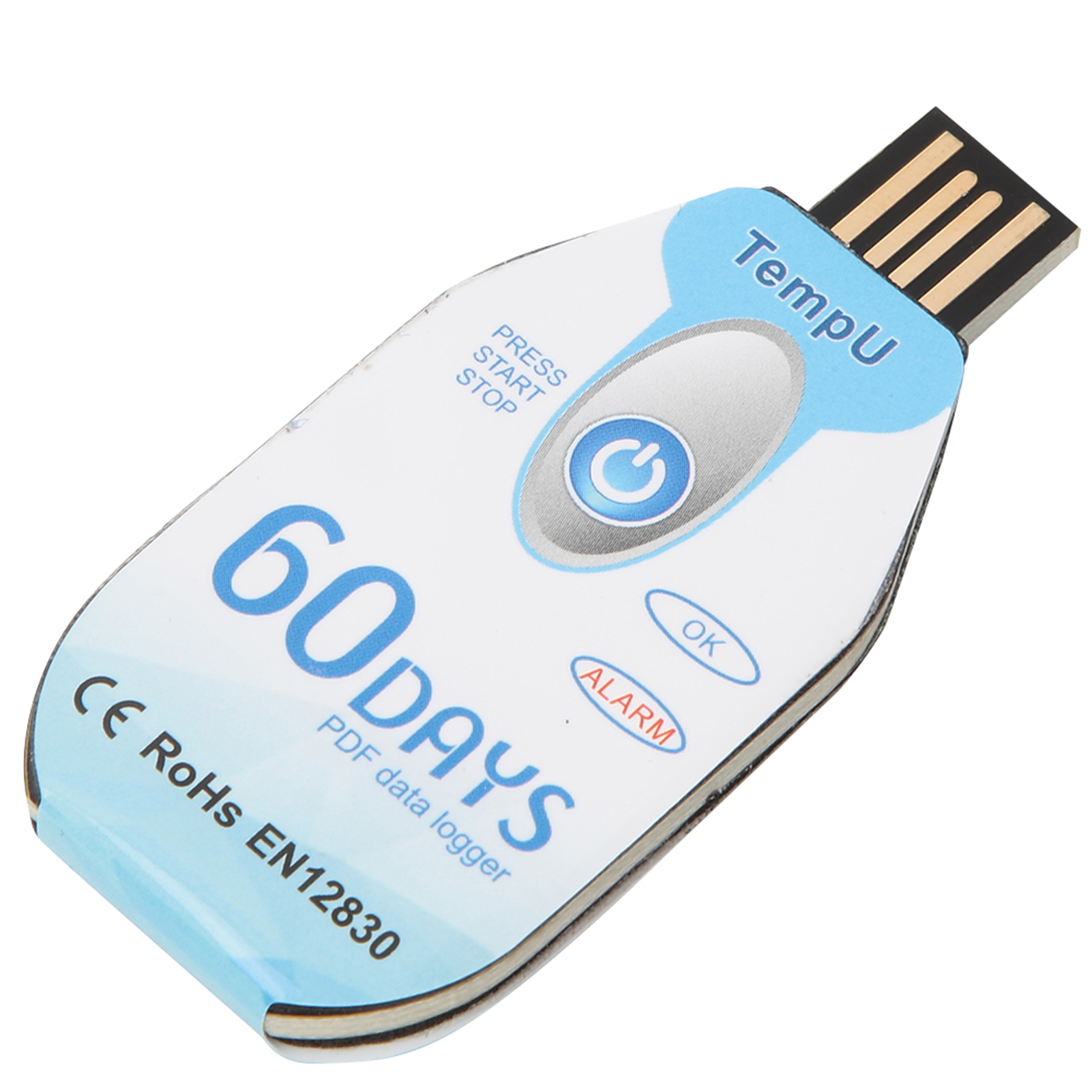 Einweg-temperaturrekorder Mit Pdf-bericht, Usb-anschluss, 10000 Messpunkten