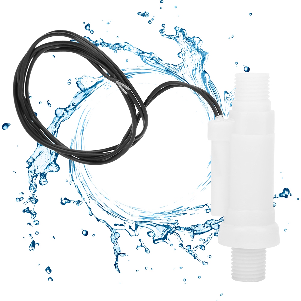 G1/4-zoll-wasserdurchflusssensor, Pp-kunststoffschalter, Außengewinde, Für Wasserreiniger, Dc 0–110 V, Flüssigkeitsdurchflussmesser