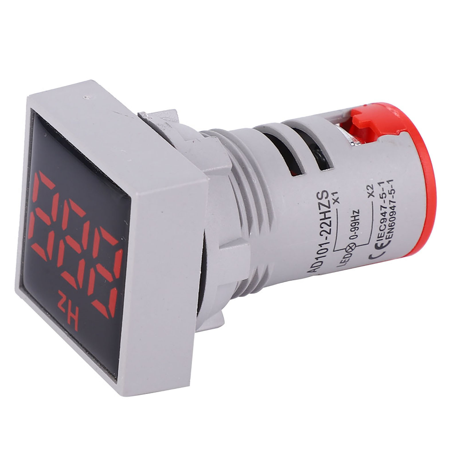 20–75 Hz Led-digitalfrequenzzähler, Ac 100–380 V, Mit Quadratischem Display Und Roter Kontrollleuchte