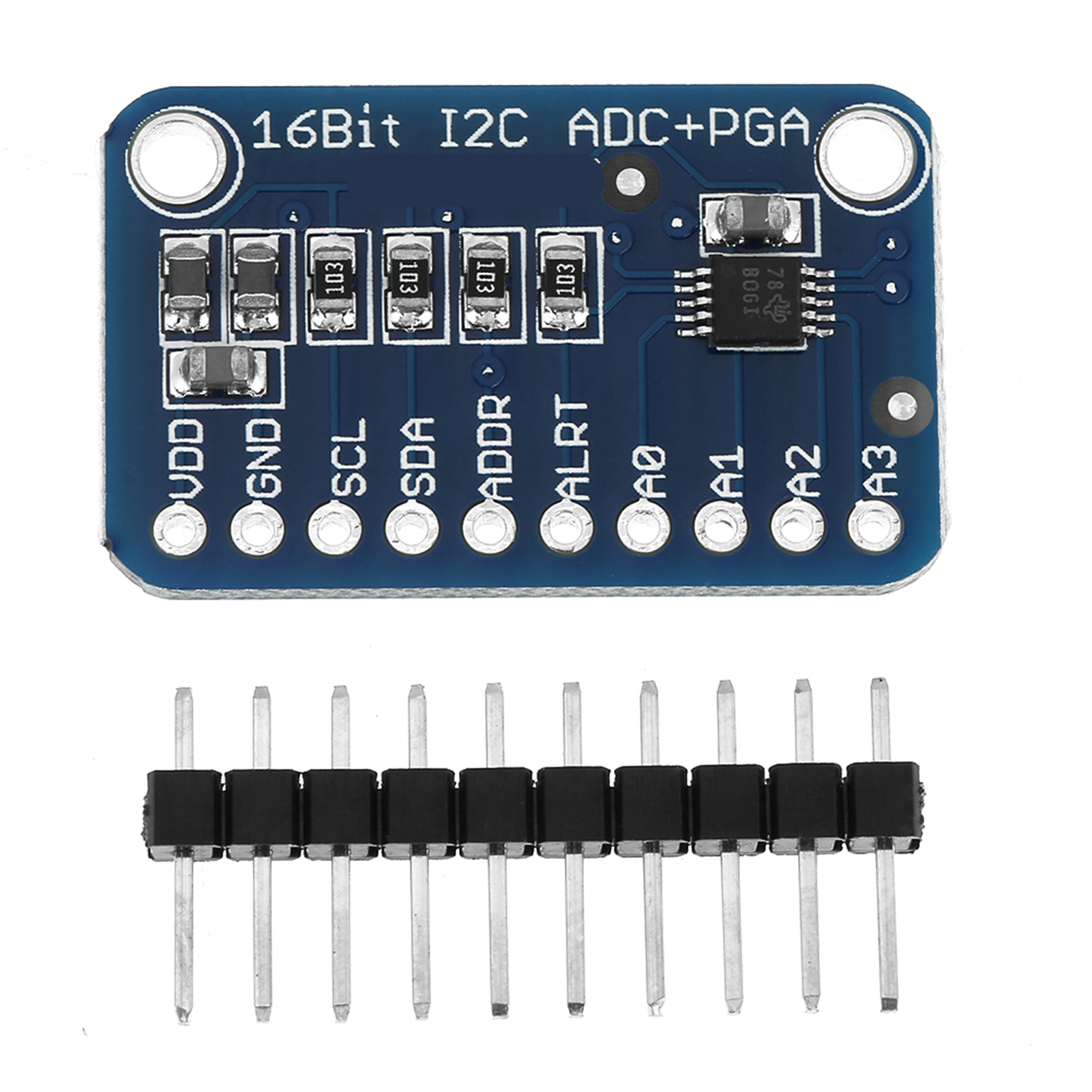 16-bit-i2c-adc-entwicklungsboard-modul, Analog-digital-wandler, 1 Stück