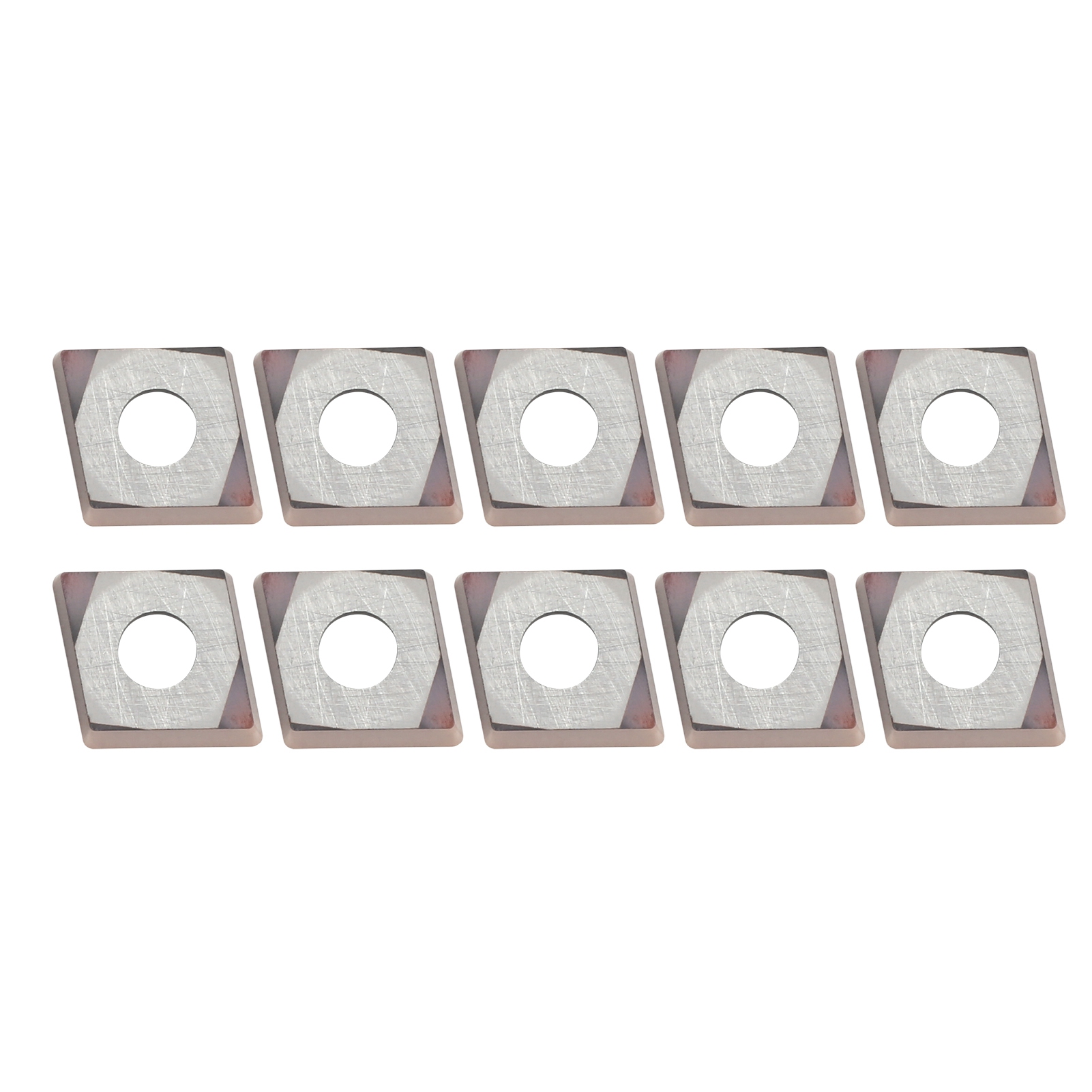 Packung Mit 10 Ccmt060204-6018 Hartmetall-wendeschneidplatten, Cnc-drehwerkzeug, Voll-wendeschneidplatte, Hartmetall-schneidklinge, Präzisionsdrehbearbeitung.
