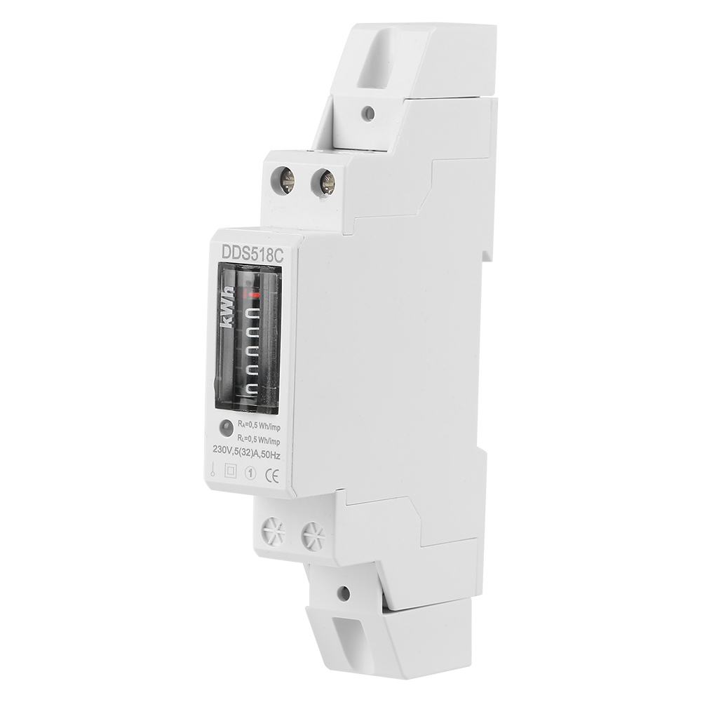 220-v-einphasen-digital-lcd-stromzähler Für Din-schiene, 5–32 A, Elektronischer Kwh-verbrauchszähler