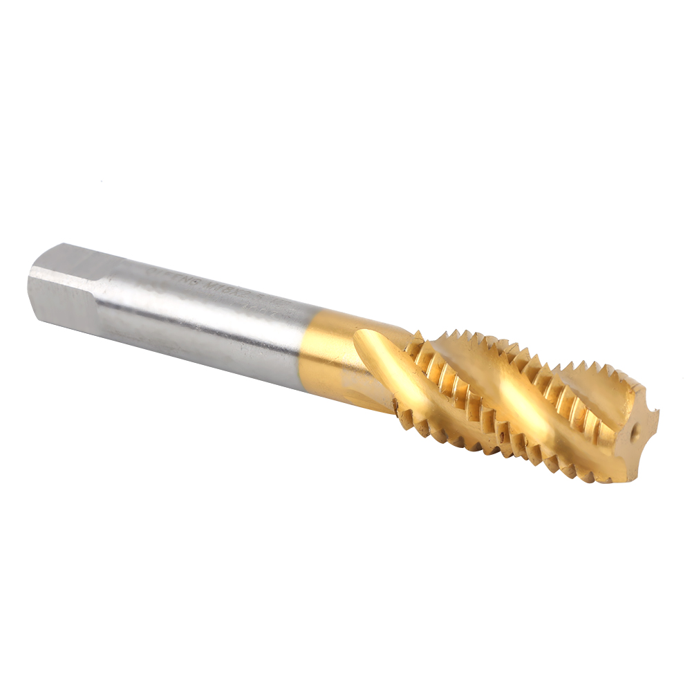 Hss-gewindebohrer M18 X 2,5 Mm, Schnellarbeitsstahl, Gold- Und Silberfarben, Für Maschinen, Metallbefestigungen, 2er-pack, Hochleistungs-gewindeschneider, Professioneller Einsatz.