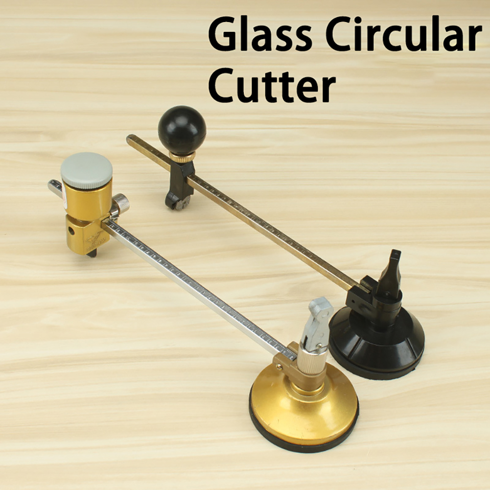 Hochleistungs-kreisglasschneider 6-40 Cm, Verstellbarer Kompass Mit Gut Lesbarer Skala, Leistungsstarker Glasschneider Mit Saugnapf