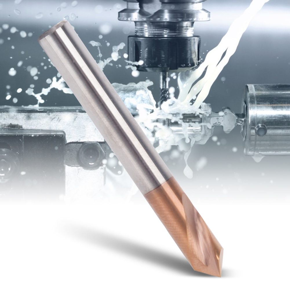 Hartmetall-spitzenbohrer 55 Hrc, Fräsen Und Drehen, D5 X 50 X 2t X 90°, Hochpräzisionsbohrwerkzeug
