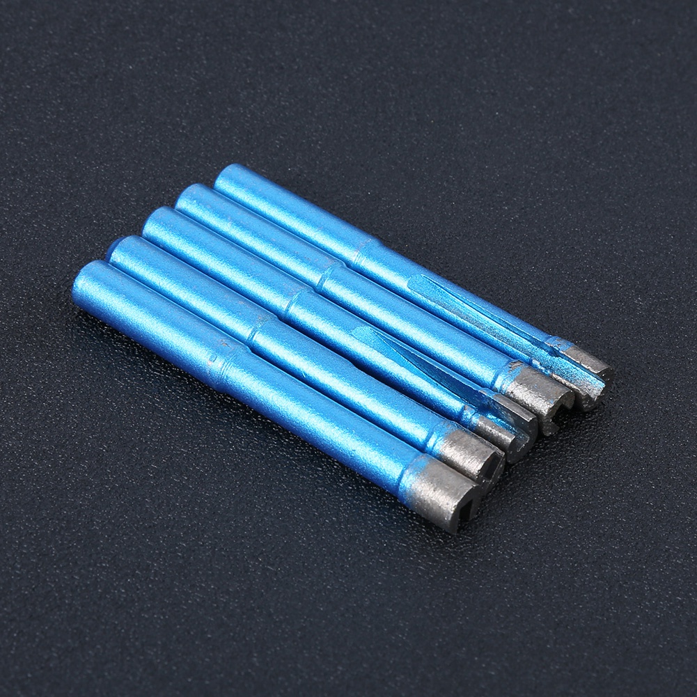 Set Mit 5 Blauen 8-mm-diamantbohrern Für Granit, Keramik, Fliesen Und Beton – Profi-bohrer Für Wände Und Platten
