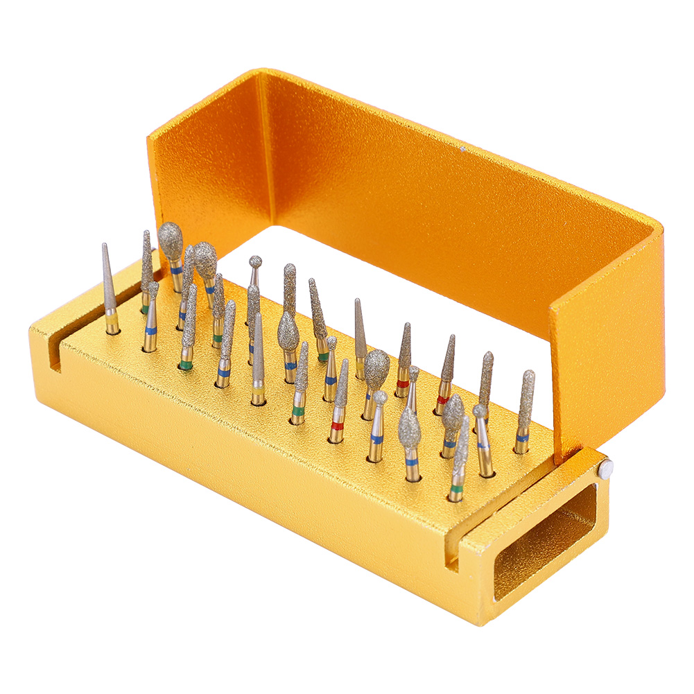 Set Mit 30 Diamant-dentalbohrern + Hochgeschwindigkeits-handstückhalter