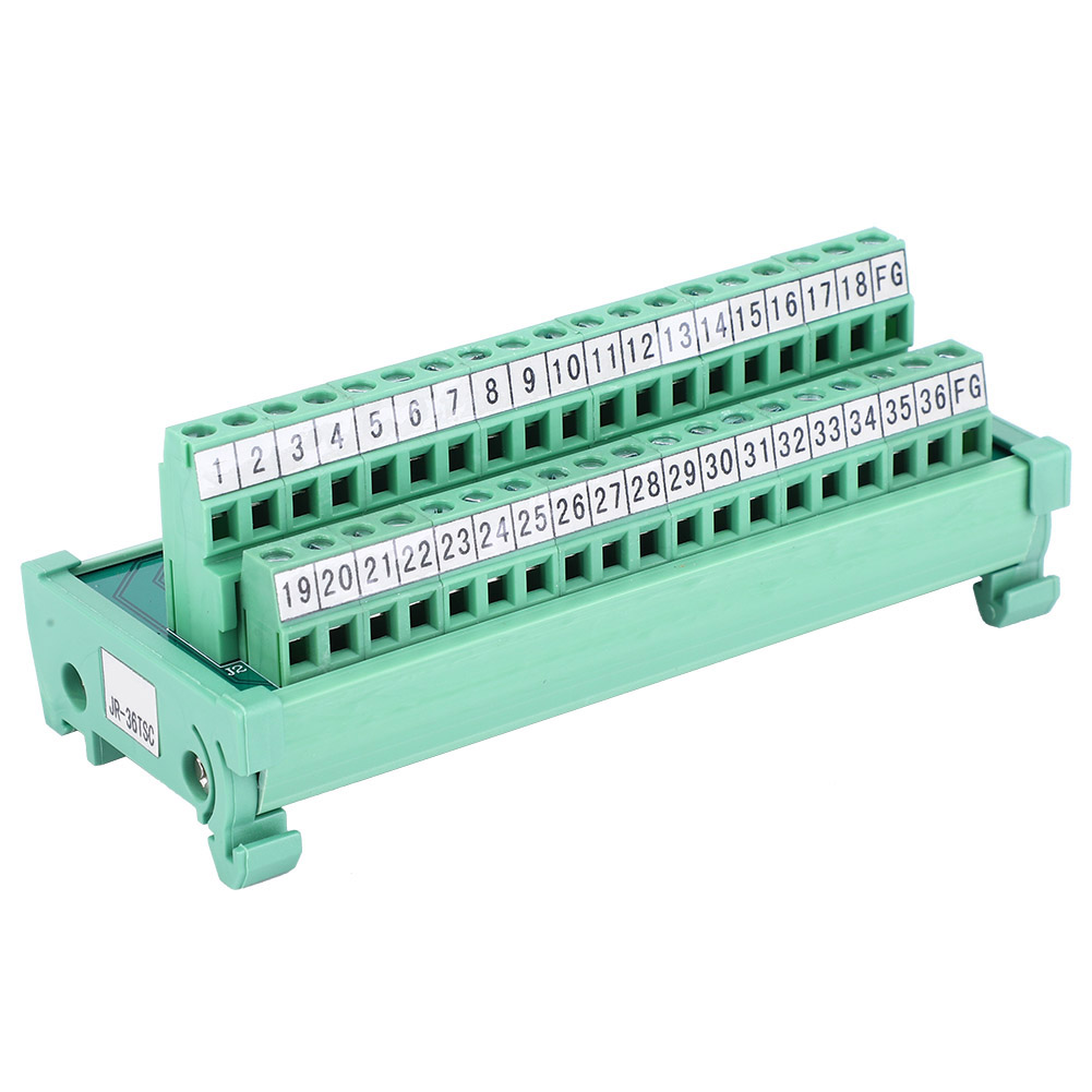 35-mm-din-schienenanschlussklemme, 36-poliges Scsi-sps-modul, Elektrische Anschlussblock-versorgung