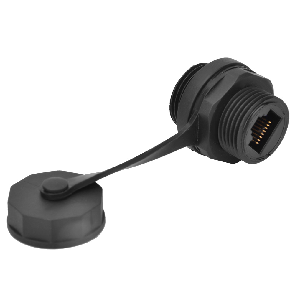 Ip67 Wasserdichter Rj45-stecker (weiblich) Für Cat5/cat6-netzwerkkabel, Einadriges Gehäuse, Schraubbuchse