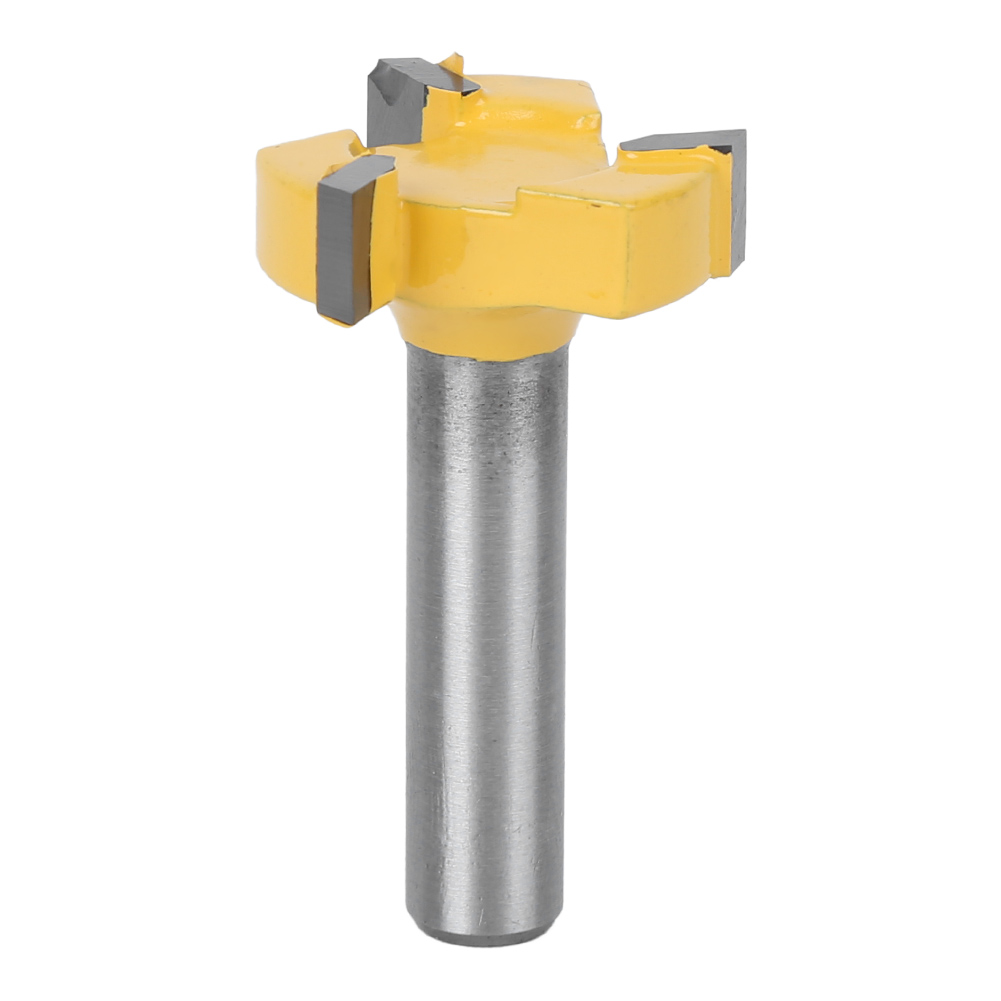 3-schneidiger 8-mm-t-nutfräser, 8 X 1/4"-nutfräser, Holzbearbeitungswerkzeuge, Holzfräser Mit 8-mm-schaft, Fräszubehör