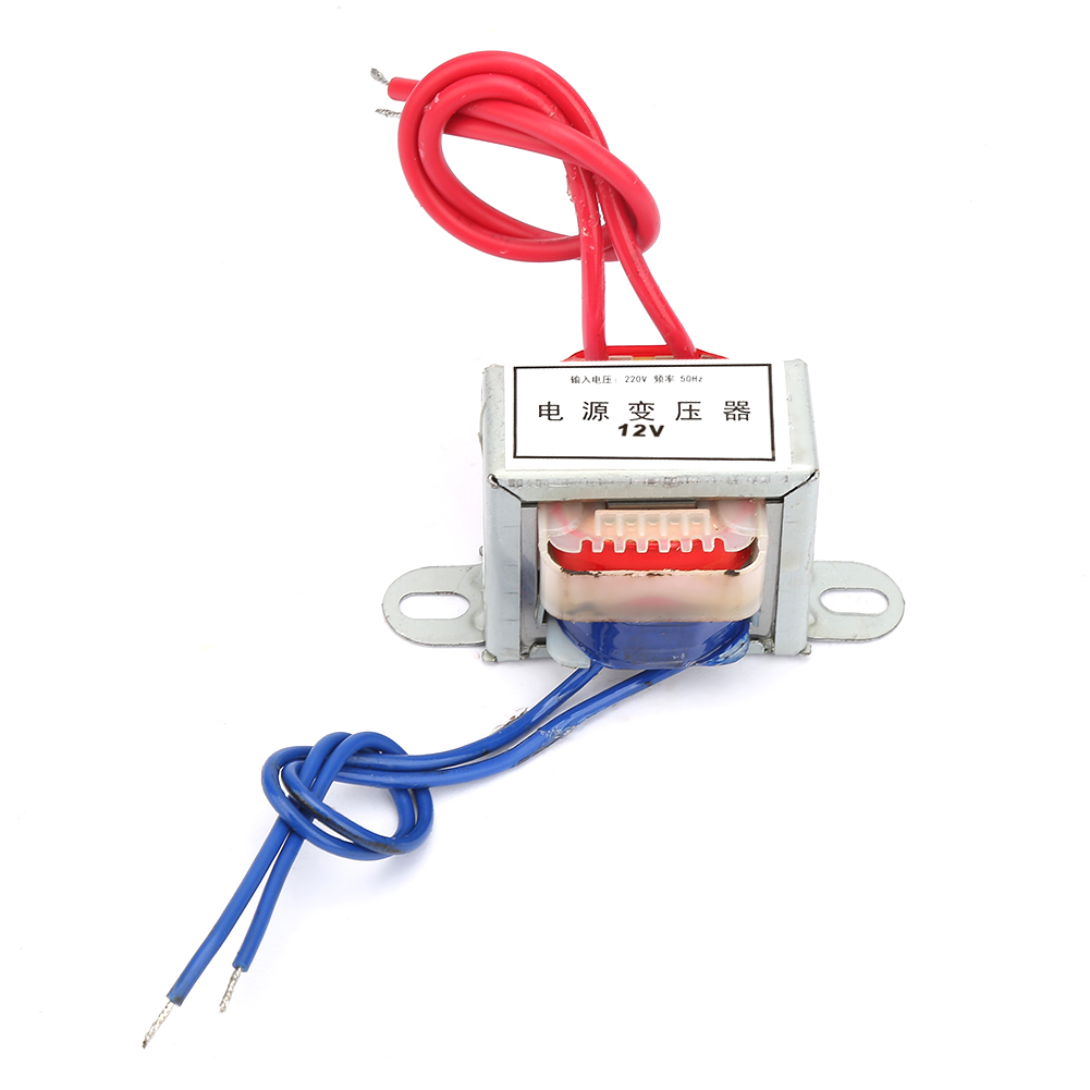 Einzelner 12-v-wechselstromtransformator (2 W), Eingang: 220 V, 50 Hz, Ausgang: 12 V