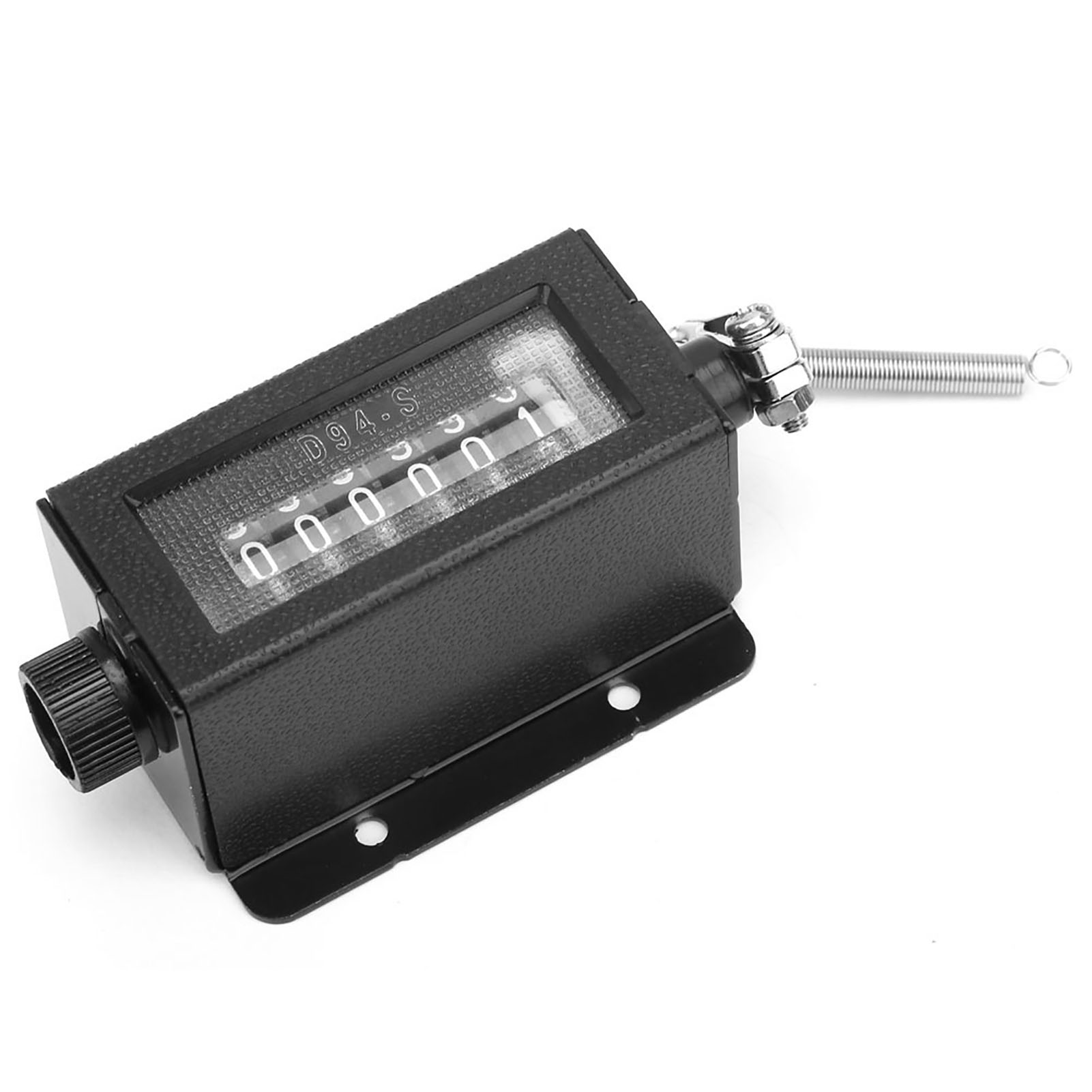 6-stelliger Mechanischer Zähler D94-s, Rückstellbar, Mit Zuglasche, 0-999999, Zuglaschenzähler