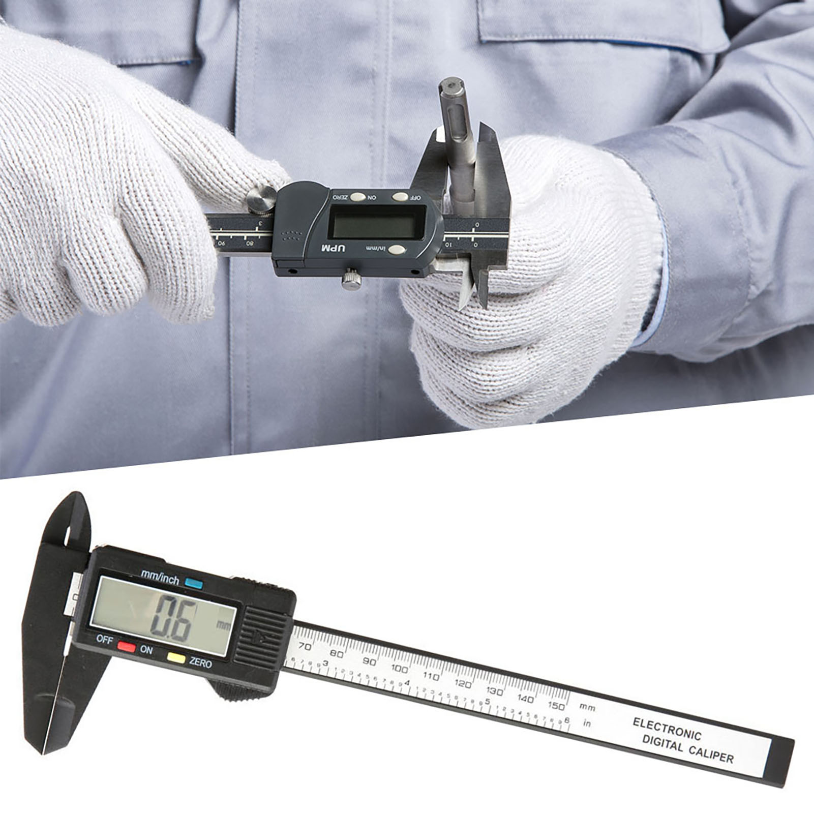 150 Mm 6-zoll Lcd Digitaler Messschieber, Mikrometer Messwerkzeug