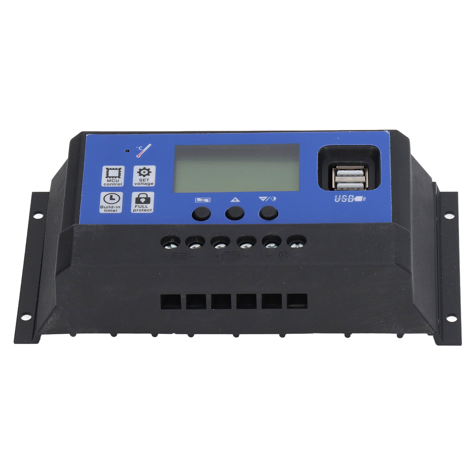 60a Pwm-solarladeregler, Intelligenter Regler Für Photovoltaikmodule, Led-beleuchtung, 12v/24v Automatisches Laden, Automatische Spannungserkennung, Robustes Gehäuse.