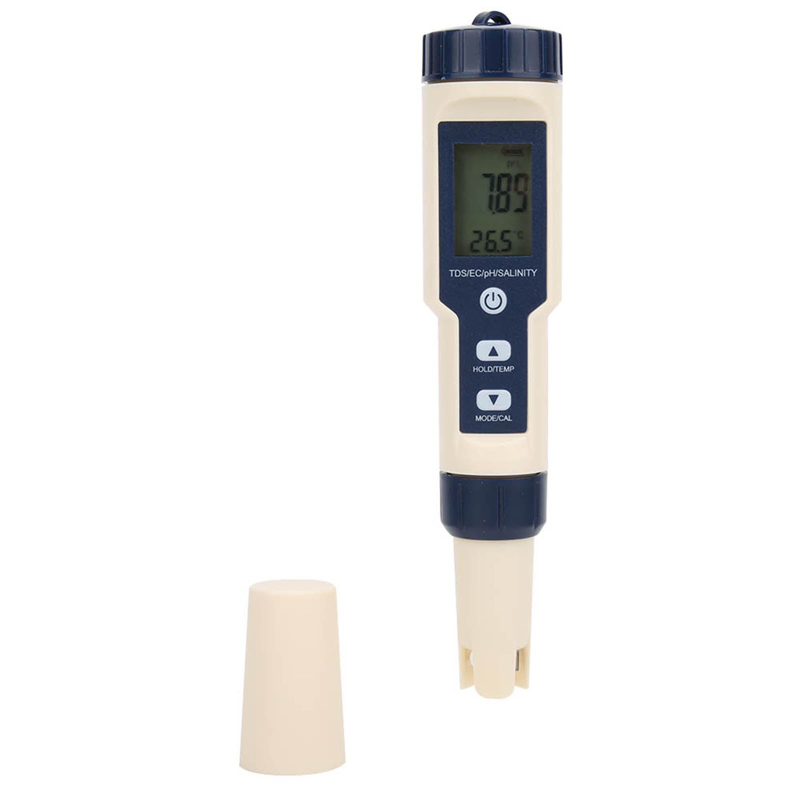 Tragbares 5-in-1-digital-wasserqualitätsmessgerät: Multifunktionsdetektor Für Ph-wert, Salzgehalt, Temperatur, Tds Und Ec