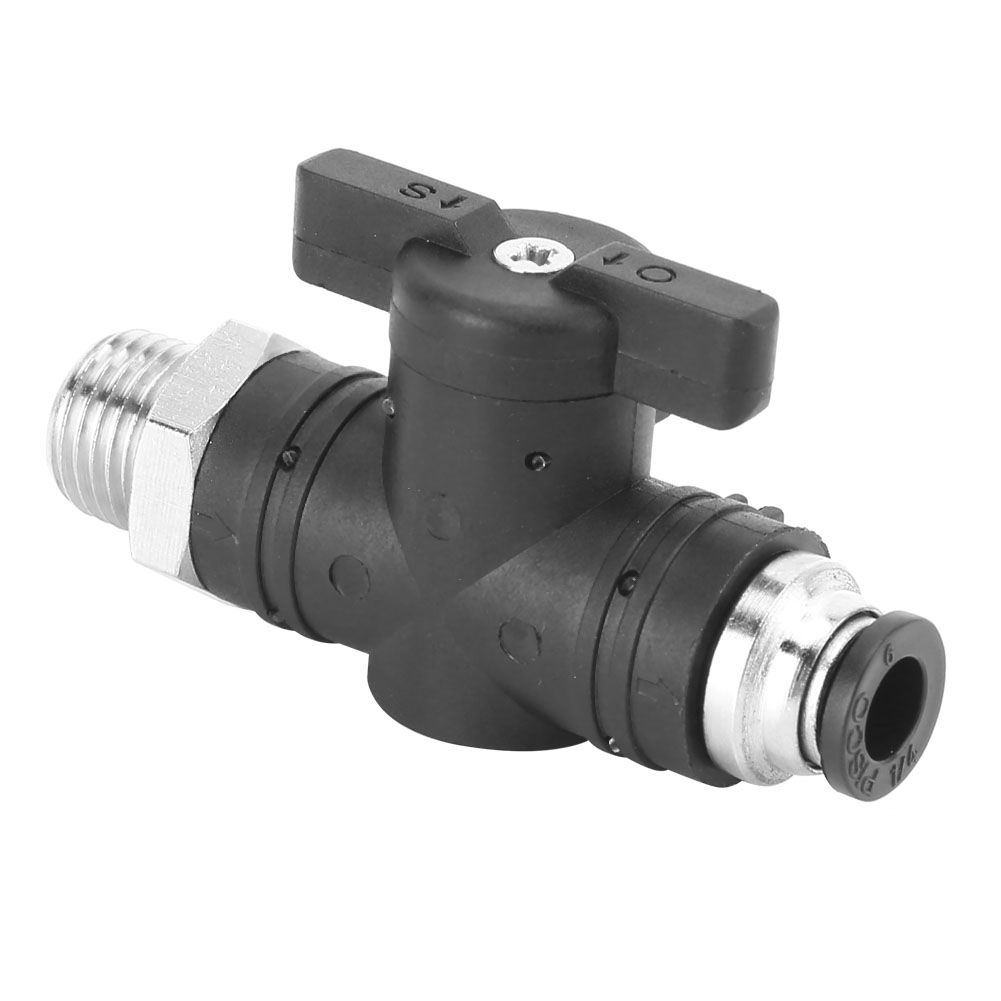 Bc6-02 Manuelle Schnellkupplung Für Pneumatik, Bspp-außengewinde, Ø 6 Mm, Manuelles Schaltventil