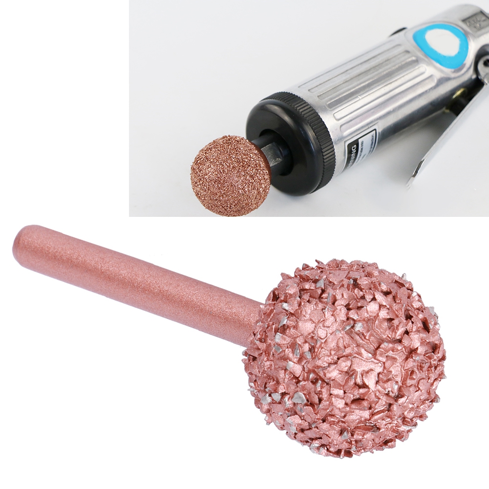 Pneumatischer Schleifkopf Aus Wolframstahl, Runde Polierte Kugel, Professionelles Autoreparaturwerkzeug, Modell 8005-02, 6x25 Mm.