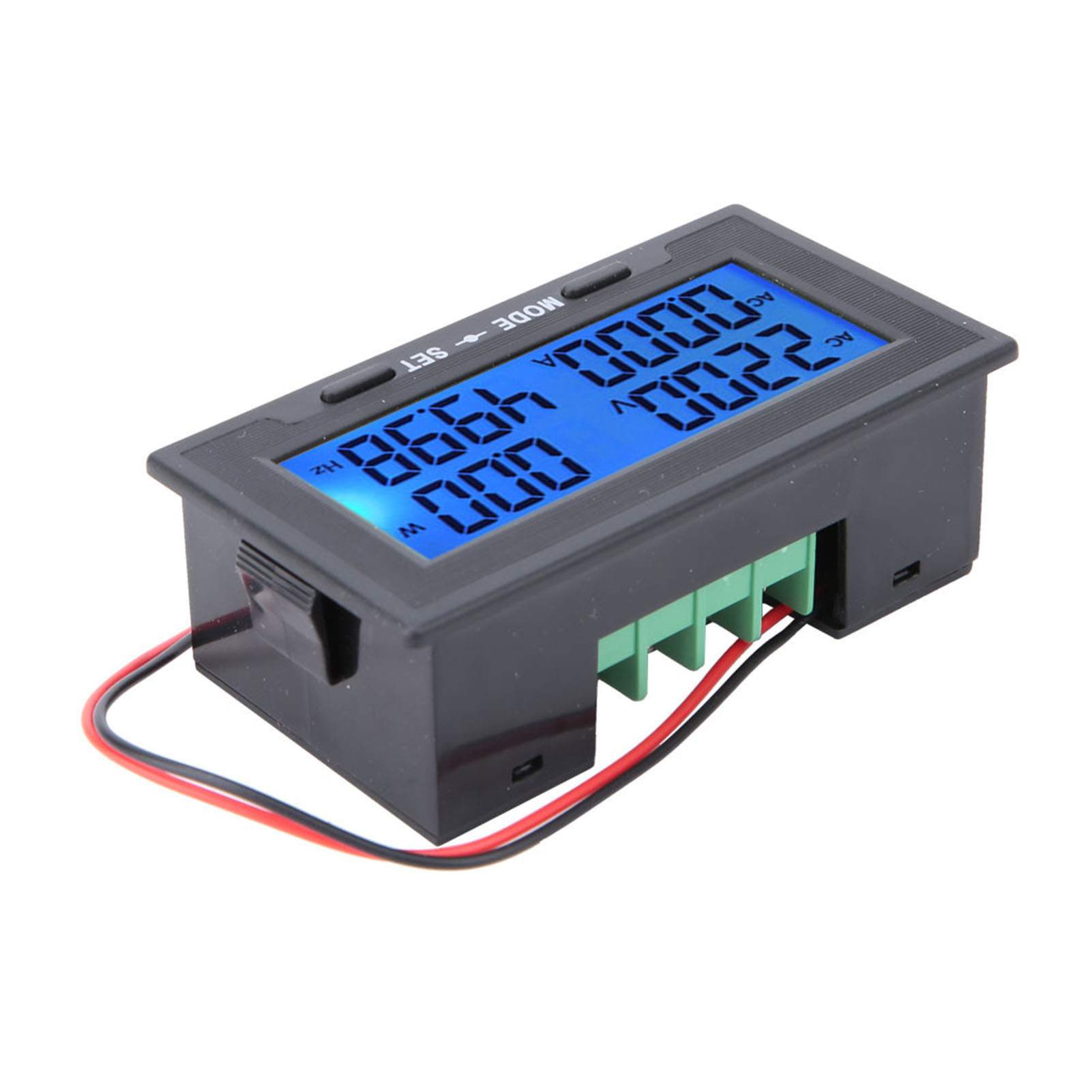Intelligentes Digitales Lcd-testgerät Für Wechselspannung Und -strom (0–500 V), Digitales Voltmeter Und Amperemeter, Lcd-anzeige, Präzise Messung