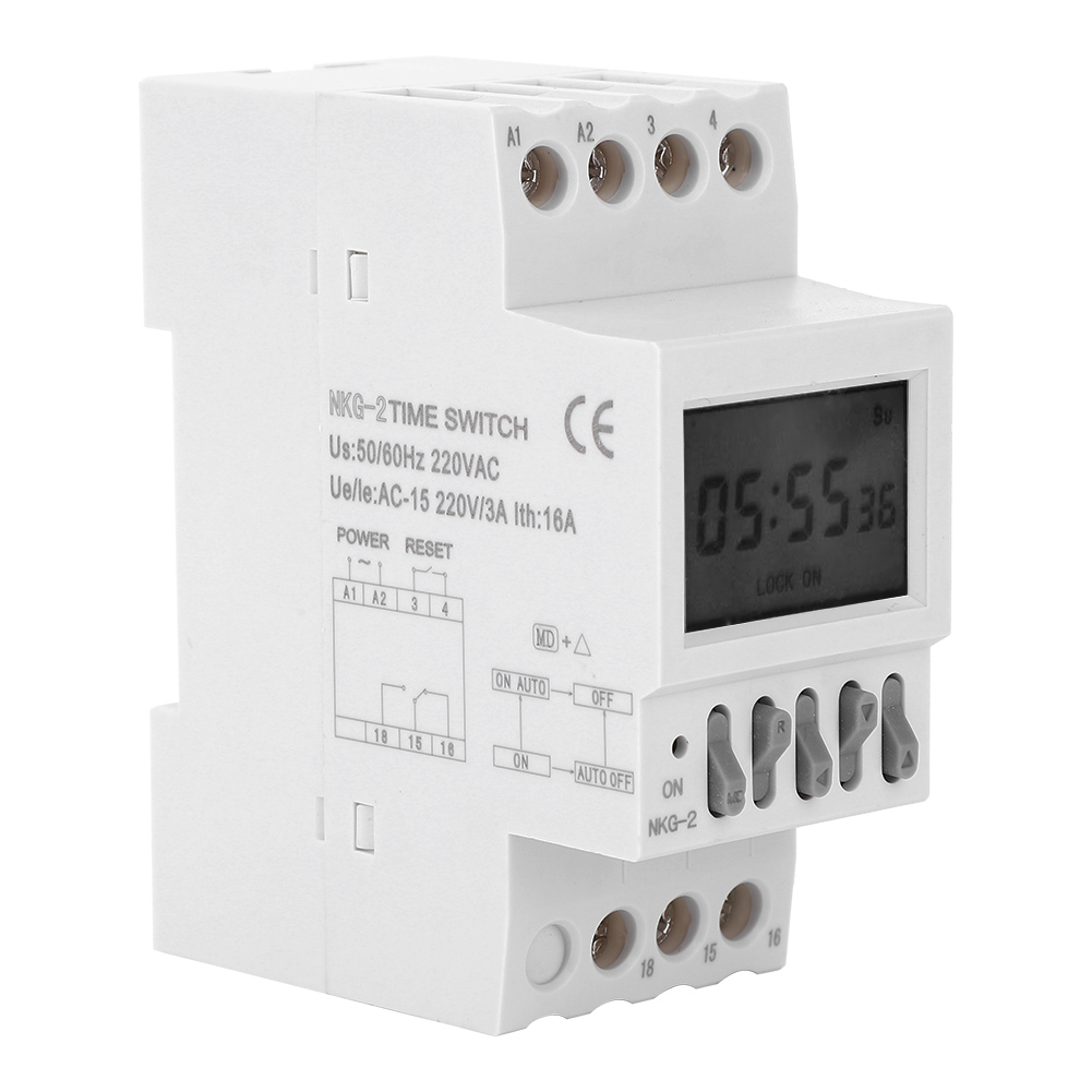 Modulare Din-schienen-zeitschaltuhr Mit Klingel Für Schule Oder Fabrik, Ac220v 3a Relais